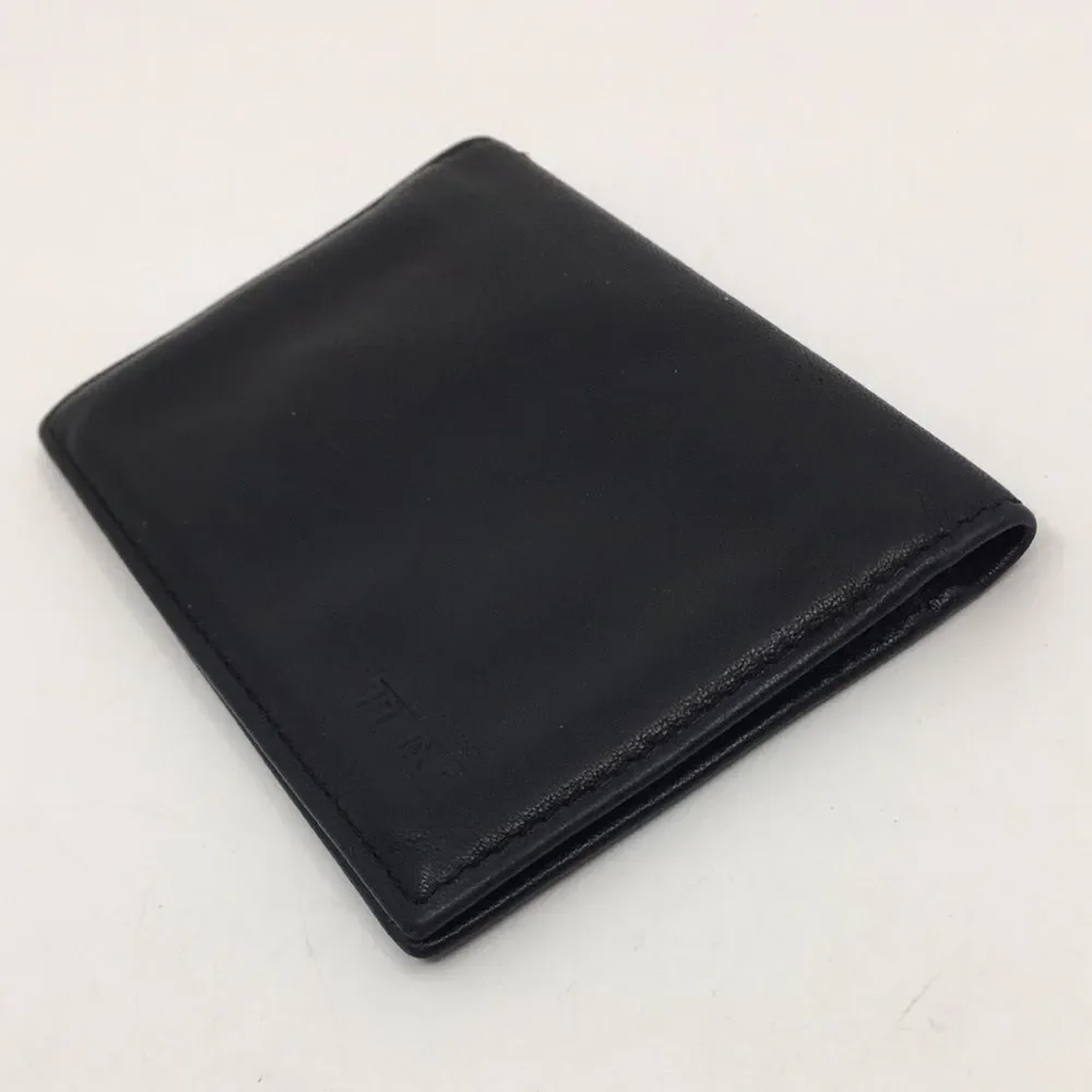 TUMI - Slim Card Case - Black Leather